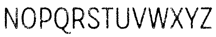 Draft Natural Lo Res Condensed Regular Font UPPERCASE