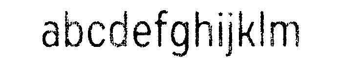 Draft Natural Lo Res Condensed Regular FONT