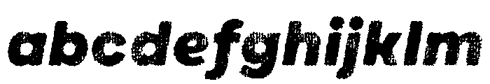Draft Natural Lo Res Extra Expanded Black Italic FONT