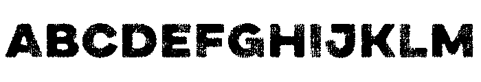 Draft Natural Lo Res Extra Expanded Black Font UPPERCASE