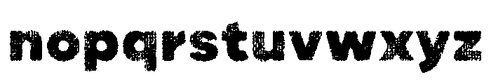 Draft Natural Lo Res Extra Expanded Black Font LOWERCASE