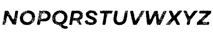 Draft Natural Lo Res Extra Expanded Bold Italic Font UPPERCASE