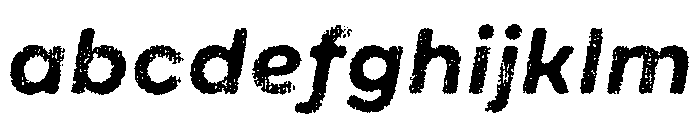 Draft Natural Lo Res Extra Expanded Bold Italic FONT