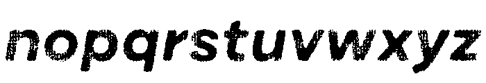 Draft Natural Lo Res Extra Expanded Bold Italic Font LOWERCASE