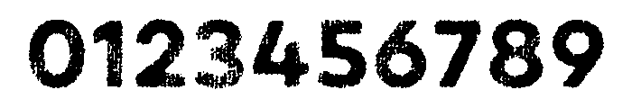 Draft Natural Lo Res Extra Expanded Bold Font OTHER CHARS