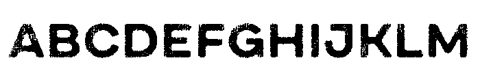 Draft Natural Lo Res Extra Expanded Bold Font UPPERCASE