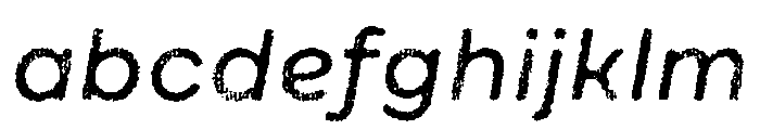 Draft Natural Lo Res Extra Expanded Medium Italic FONT