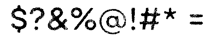 Draft Natural Lo Res Extra Expanded Medium Font OTHER CHARS