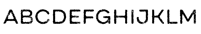 Draft Natural Lo Res Extra Expanded Medium Font UPPERCASE