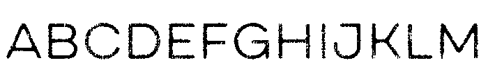 Draft Natural Lo Res Extra Expanded Regular Font UPPERCASE