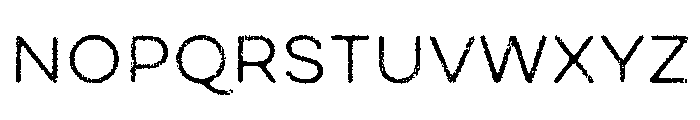 Draft Natural Lo Res Extra Expanded Regular Font UPPERCASE