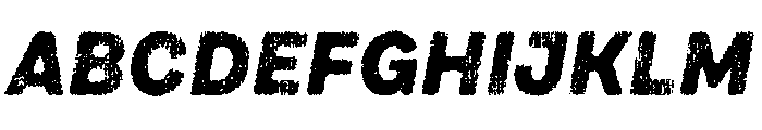 Draft Natural Lo Res Normal Black Italic Font UPPERCASE