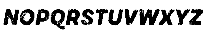 Draft Natural Lo Res Normal Black Italic Font UPPERCASE