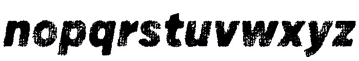 Draft Natural Lo Res Normal Black Italic Font LOWERCASE