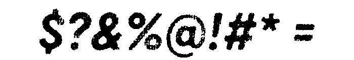 Draft Natural Lo Res Normal Bold Italic Font OTHER CHARS