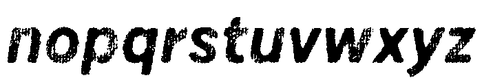 Draft Natural Lo Res Normal Bold Italic Font LOWERCASE