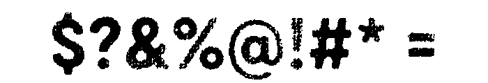 Draft Natural Lo Res Normal Bold Font OTHER CHARS