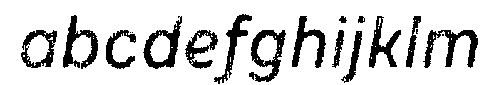 Draft Natural Lo Res Normal Medium Italic FONT