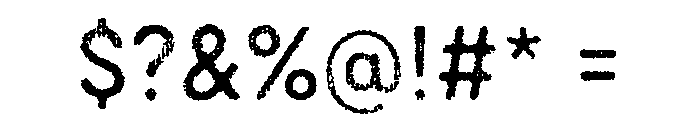 Draft Natural Lo Res Normal Medium Font OTHER CHARS