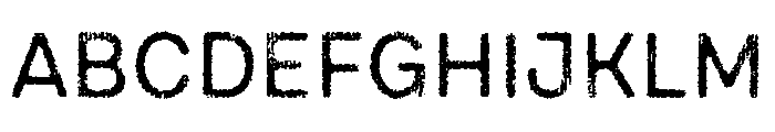 Draft Natural Lo Res Normal Medium Font UPPERCASE