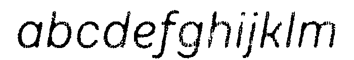 Draft Natural Lo Res Normal Regular Italic FONT