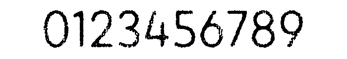Draft Natural Lo Res Normal Regular Font OTHER CHARS