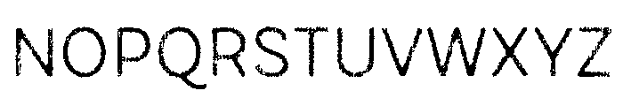 Draft Natural Lo Res Normal Regular Font UPPERCASE