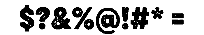 Draft Natural Normal Black Font OTHER CHARS