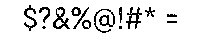 Draft Natural Normal Regular Font OTHER CHARS