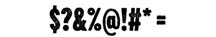 Draft Natural Two Compressed Black Font OTHER CHARS