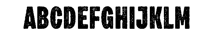 Draft Natural Two Compressed Black Font UPPERCASE