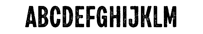 Draft Natural Two Compressed Bold Font UPPERCASE