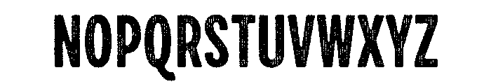 Draft Natural Two Compressed Bold Font UPPERCASE