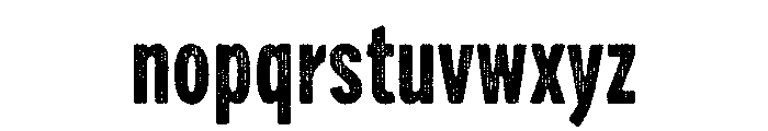 Draft Natural Two Compressed Bold Font LOWERCASE