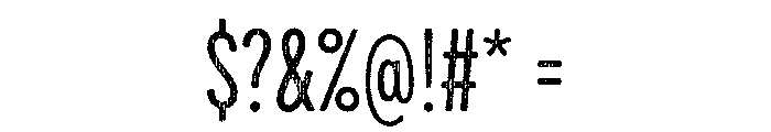 Draft Natural Two Compressed Regular Font OTHER CHARS