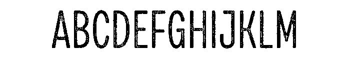 Draft Natural Two Compressed Regular Font UPPERCASE