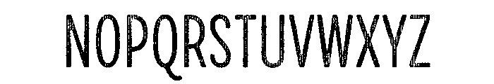 Draft Natural Two Compressed Regular Font UPPERCASE