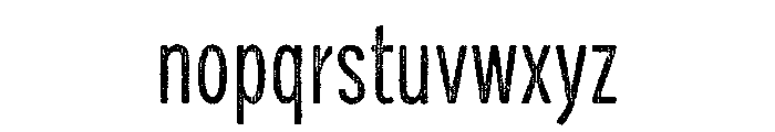 Draft Natural Two Compressed Regular Font LOWERCASE