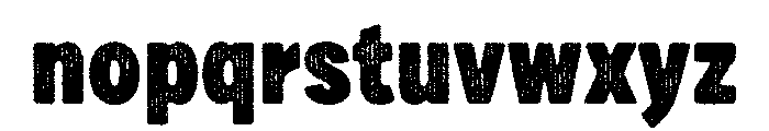 Draft Natural Two Condensed Black Font LOWERCASE