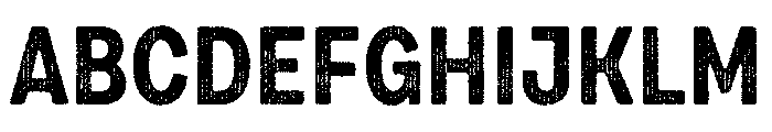 Draft Natural Two Condensed Bold Font UPPERCASE