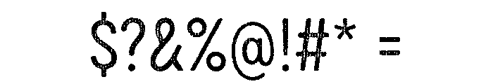 Draft Natural Two Condensed Regular Font OTHER CHARS