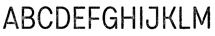 Draft Natural Two Condensed Regular Font UPPERCASE