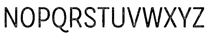 Draft Natural Two Condensed Regular Font UPPERCASE