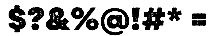 Draft Natural Two Extra Expanded Black Font OTHER CHARS