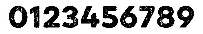 Draft Natural Two Extra Expanded Bold Font OTHER CHARS