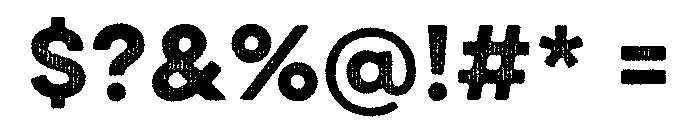 Draft Natural Two Extra Expanded Bold Font OTHER CHARS