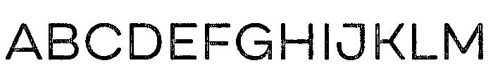 Draft Natural Two Extra Expanded Regular Font UPPERCASE