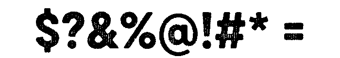 Draft Natural Two Normal Bold Font OTHER CHARS