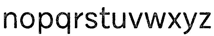 Draft Natural Two Normal Regular Font LOWERCASE