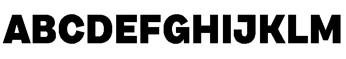 Draft Normal Black Font UPPERCASE